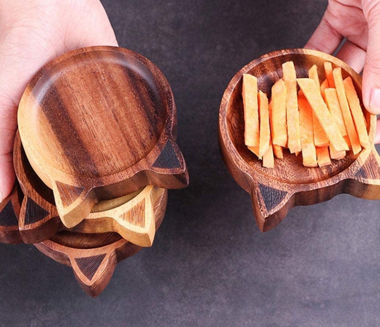 Creative Wooden Snack Plate