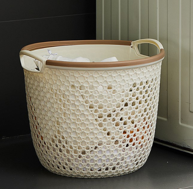 Plastic Hamper, Dirty Clothes Hamper, Hollow Sundries Basket