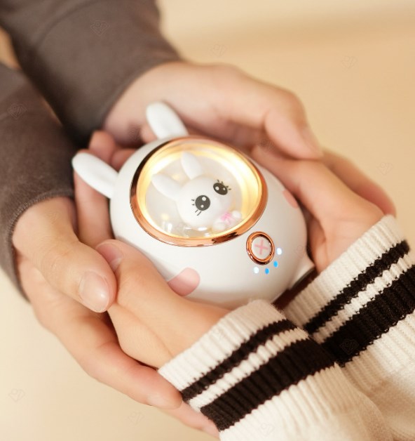 Winter portable bear hand warmer, Cute pet portable electric heating, Rechargeable cute baby mini gift customization