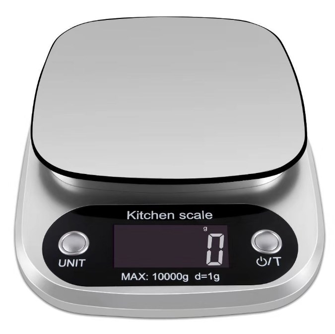 Digital Kitchen Scale with Batteries, Stainless Steel Kitchen Scale