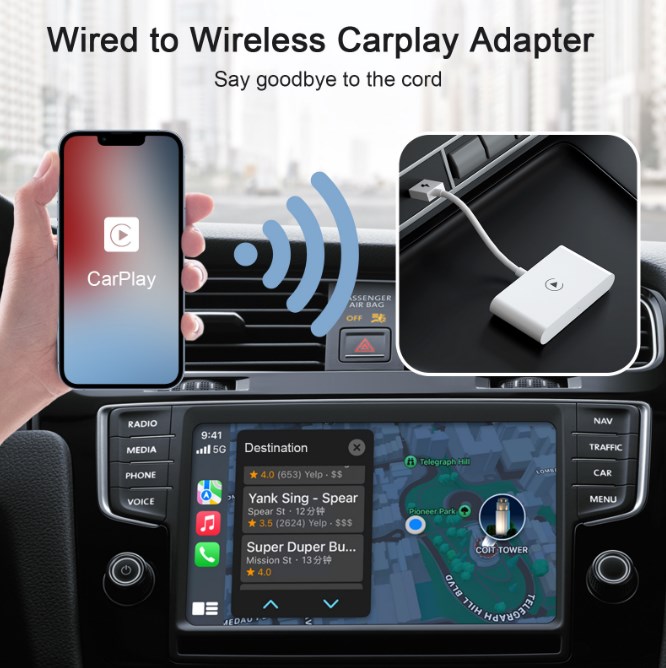 Wireless Carplay Adapter for Apple Carplay 