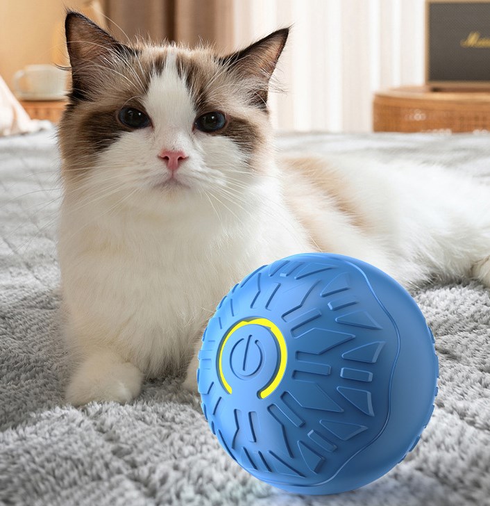 Pet USB Charging Light-Up Bouncy Ball Toy