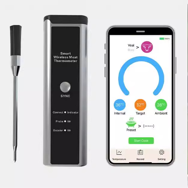 Meat Thermometer Digital - Instant Read Food Thermometer for Cooking Grilling Air Fryer Griddle Probe Kitchen Gadgets Essentials BBQ Accessories Grill