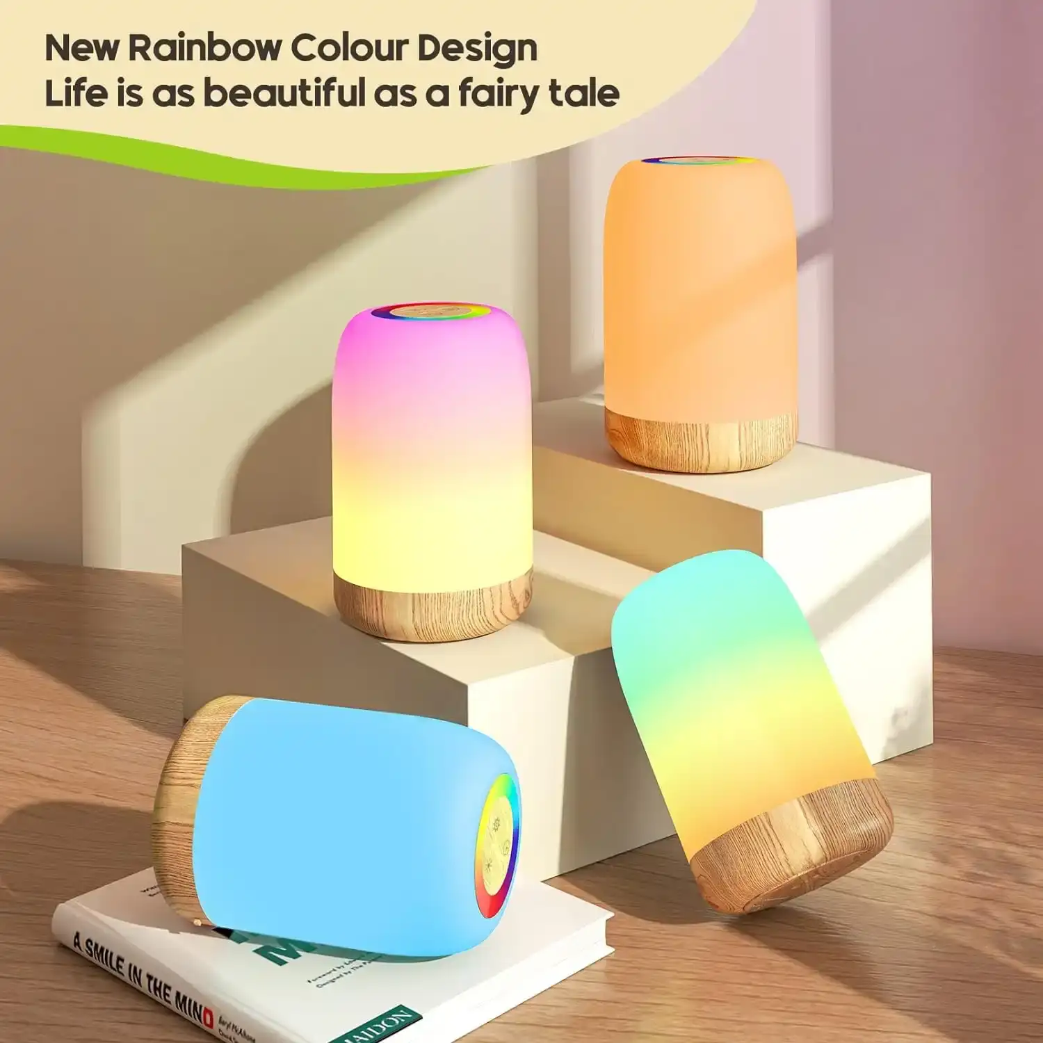 Creative Ambient Table Lamp with RGB Lighting, Color-Changing Atmosphere Lamp, Dynamic Lighting Effects