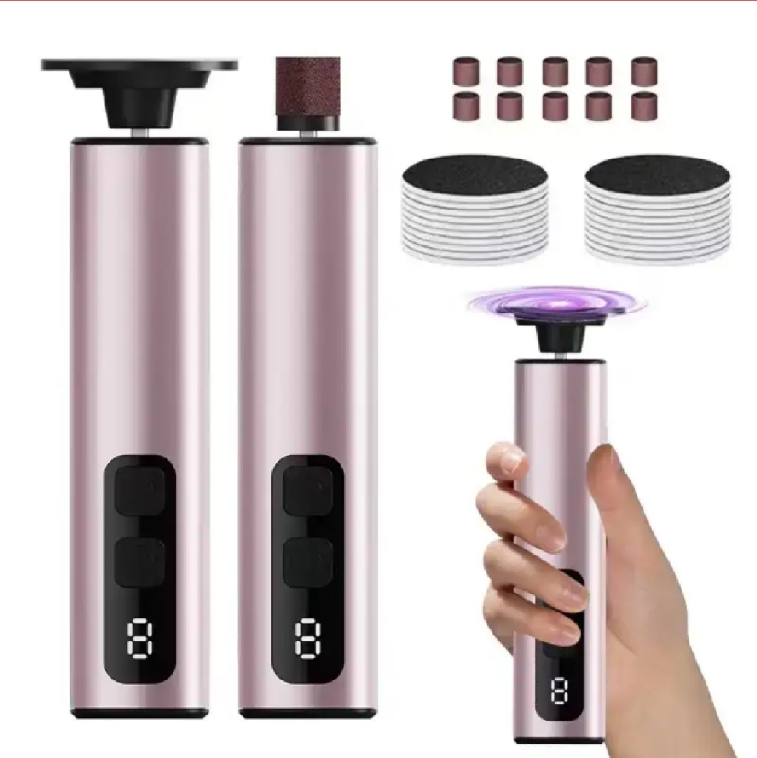 Longer Electric Foot Callus Remover, Professional Aluminum Callus Remover for Feet, Stepless Speed Control Pedicure Tools for Dead Skin