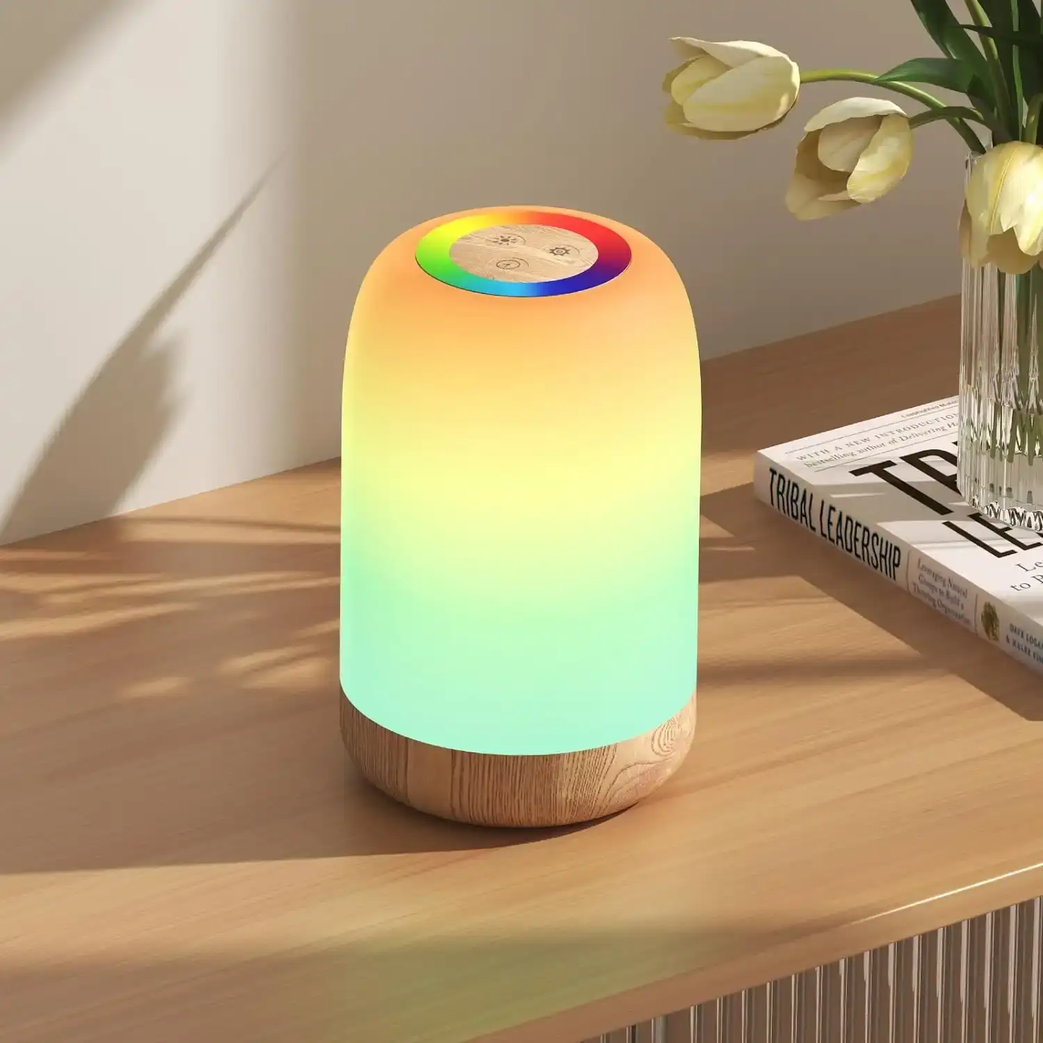Creative Ambient Table Lamp with RGB Lighting, Color-Changing Atmosphere Lamp, Dynamic Lighting Effects