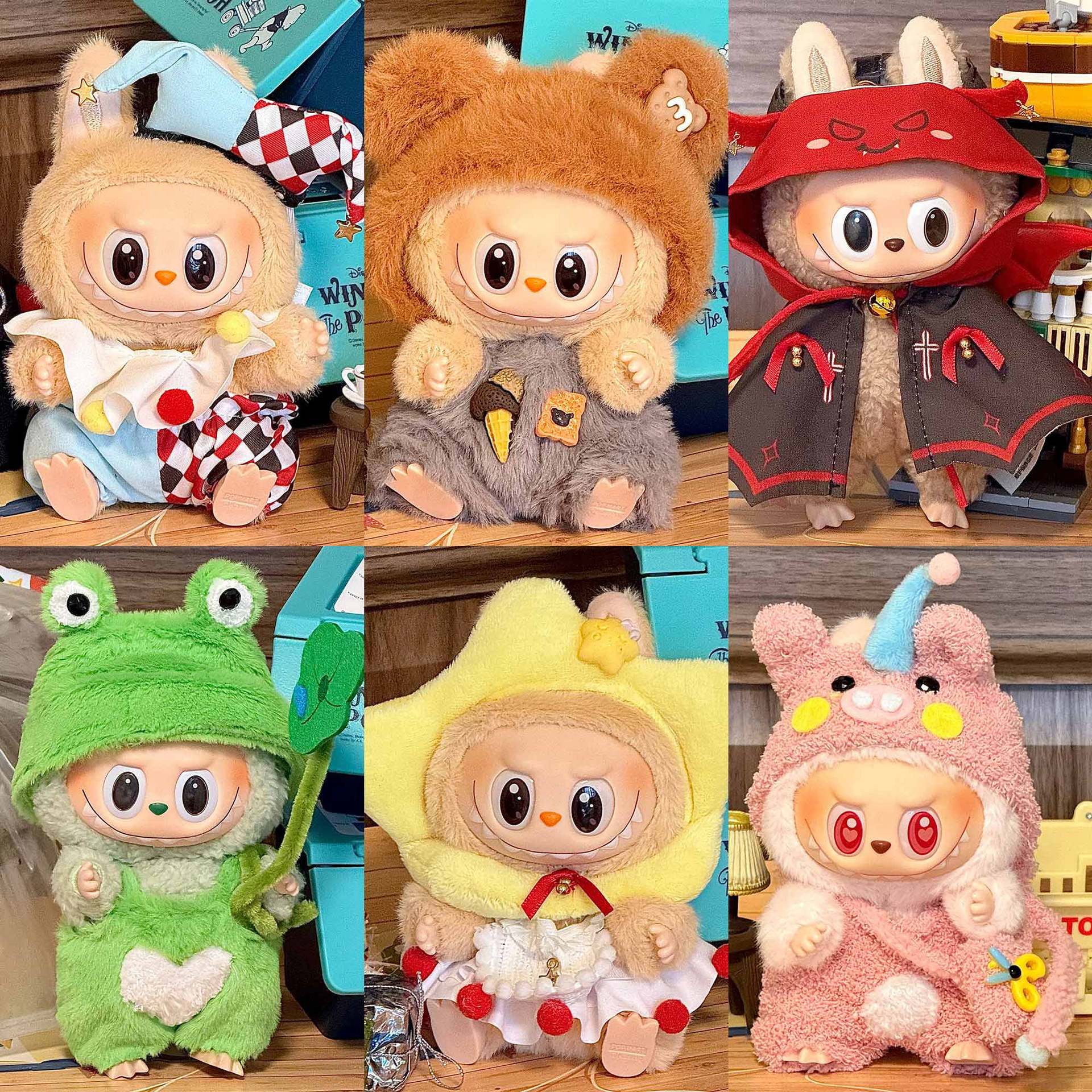 Clothes for Labubu(NO Doll) , Premium Doll Outfit with Accessories, Stylish Doll Clothes for Labubu Accessories