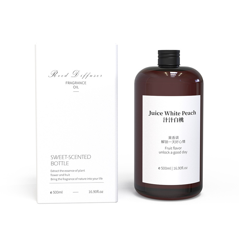 500ml large-capacity indoor hotel aromatherapy refill, home bathroom reed diffuser essential oil for wholesale