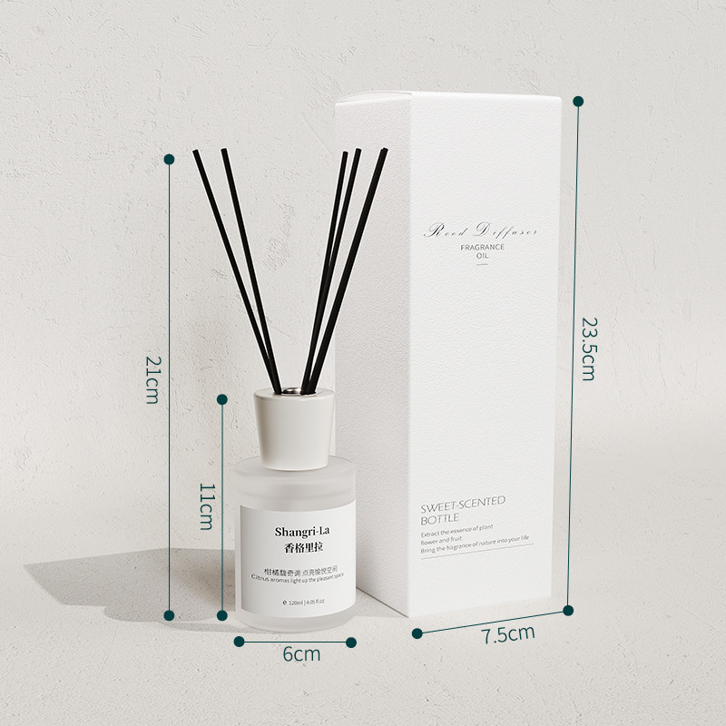 120ml Flameless Reed Diffuser, Home and Hotel Air Freshener with Long-lasting Scent, Bedroom Fragrance Decoration, Odor Eliminator