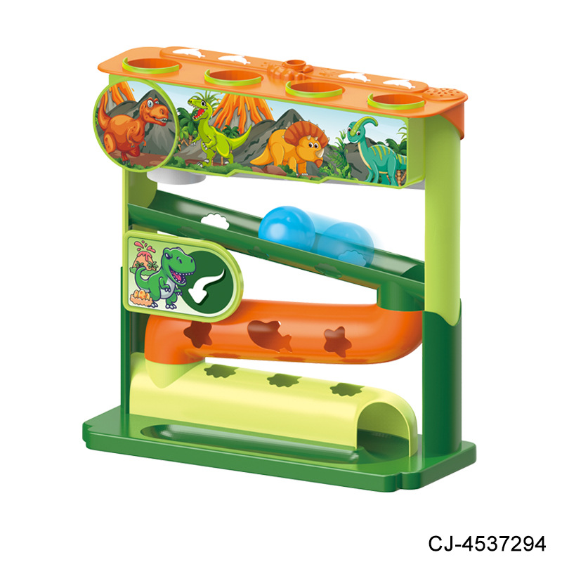 Wholesale of EN71-certified color track slides, rolling balls, light, music, spray parent-child interactive early education and educational toys