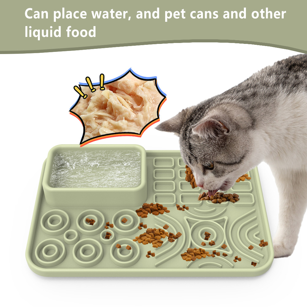 Amazon Silicone Pet Licking Mat, Anti-slip, Anti-leak, Multi-functional Feeding Mat for Cats and Dogs, Silicone Pet Mat