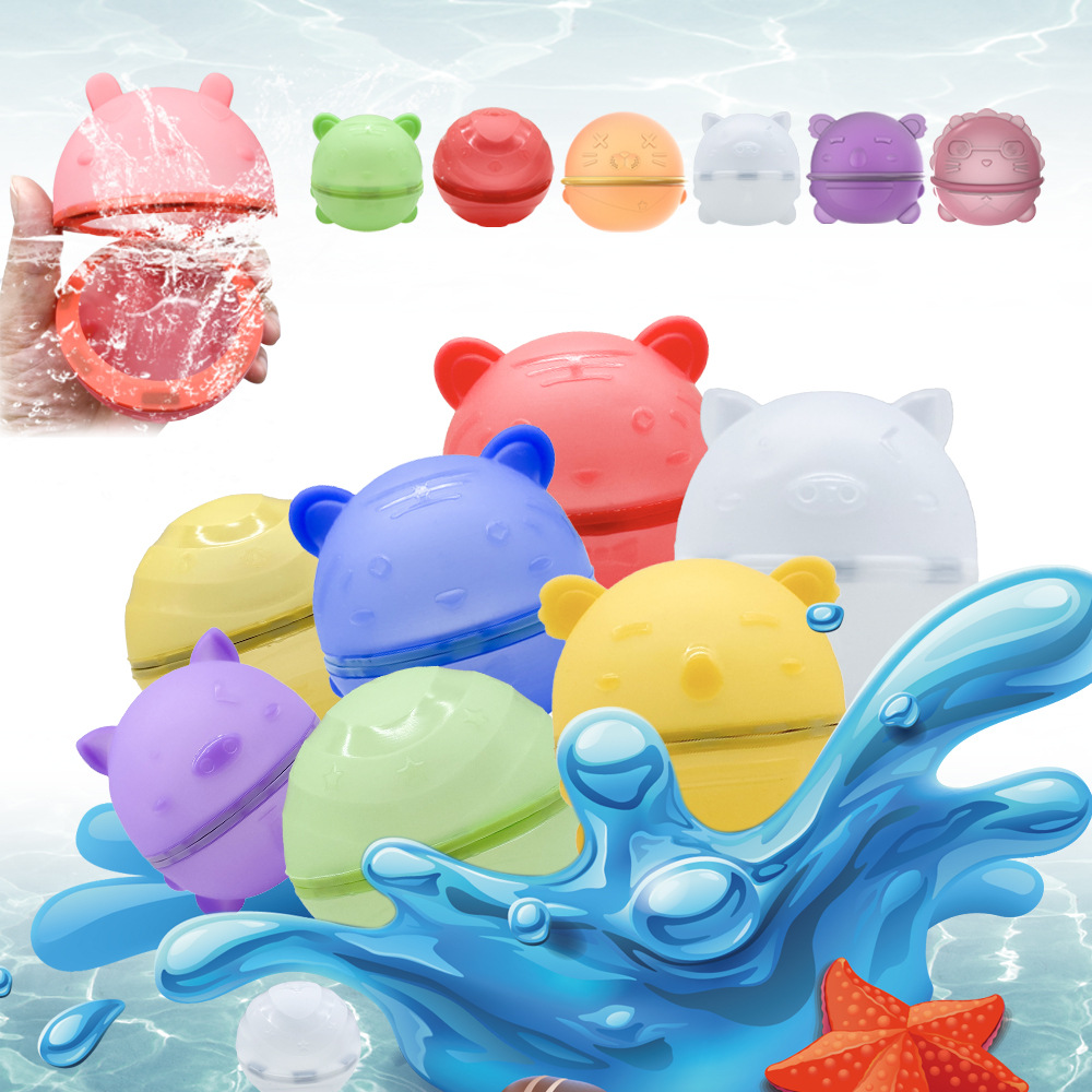 Amazon best - selling reusable silicone magnetic water - absorbing balls, silicone water balls toys, stress - relieving silicone toys water balls