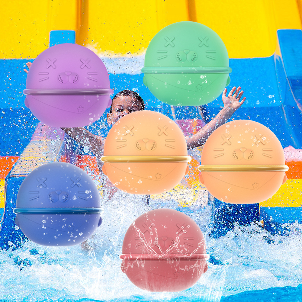 Amazon best - selling reusable silicone magnetic water - absorbing balls, silicone water balls toys, stress - relieving silicone toys water balls