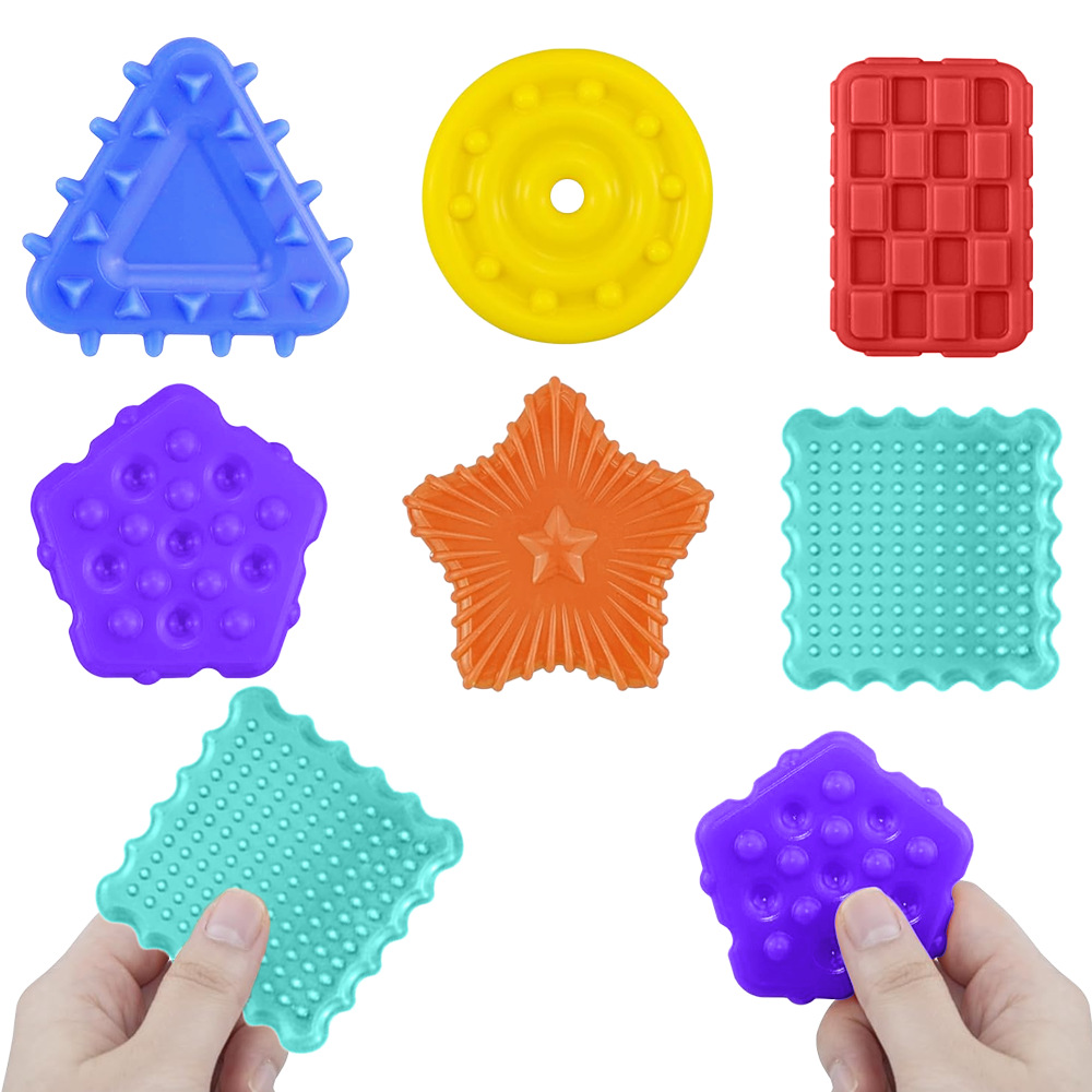 Cross - border popular Amazon new products Fidget Toys stress - relieving toys, children's sensory decompression stones, silicon squeeze toys