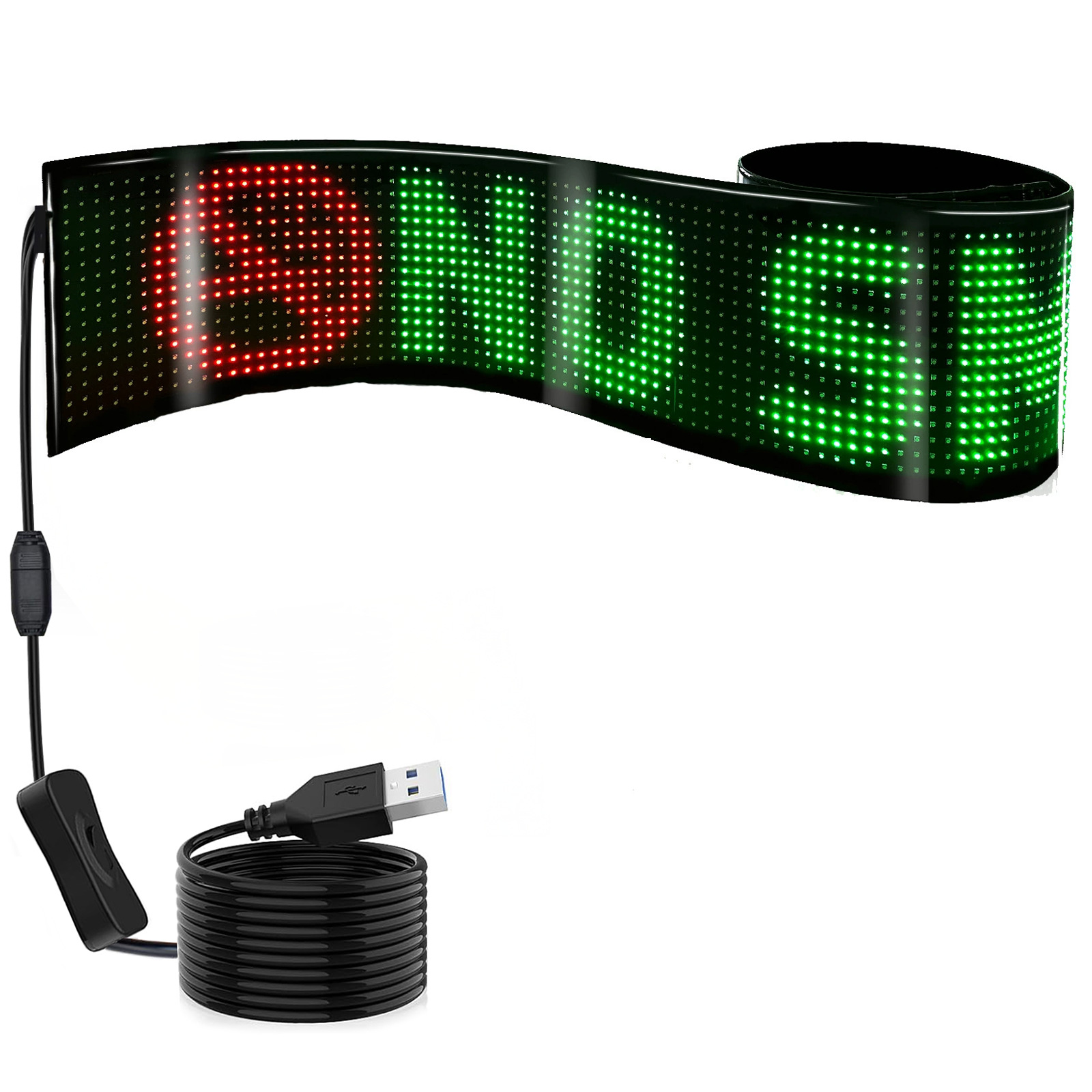Party Decoration Soft Screen, Power Supply Bluetooth Flexible Display, DIY High-Definition Large-Size Self-Adhesive Home Screen, LED Screen
