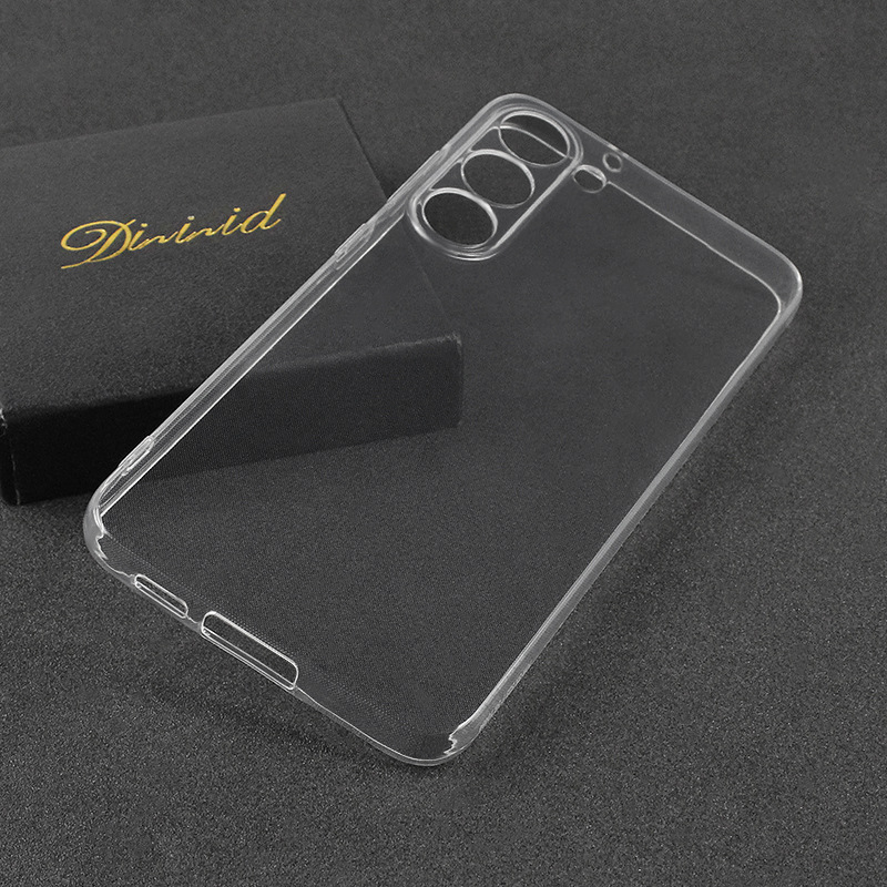 Applicable to Samsung S25 Edge mobile phone case, S25 FE full - covered Ultra transparent TPU soft case, crystal clear ice - like case material
