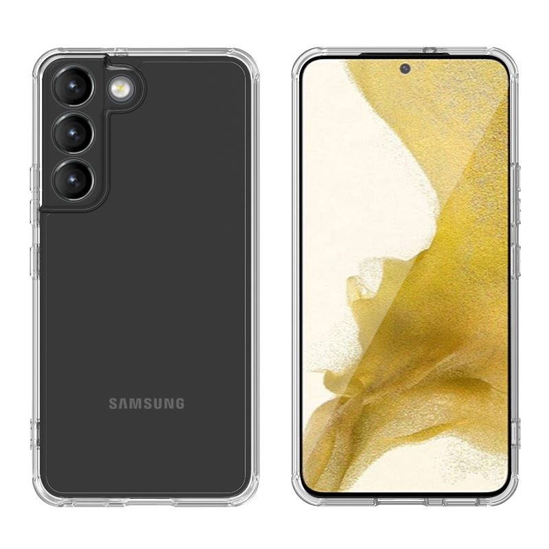 Cross - border applicable to the 2 - in - 1 mobile phone case for Samsung S25 ultra, transparent acrylic anti - drop protective cover for S25FE