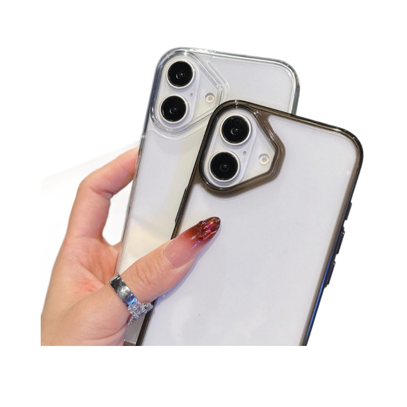 Bayer material is applicable to the new transparent two-in-one mobile phone case for iPhone 15, hard case, simple protective cover material for iPhone 16 Pro