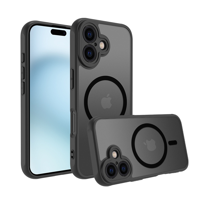 Suitable for Apple iPhone 17 skin - feeling magnetic mobile phone case, 15Pm two - in - one matte protective cover, MagSafe magnetic x