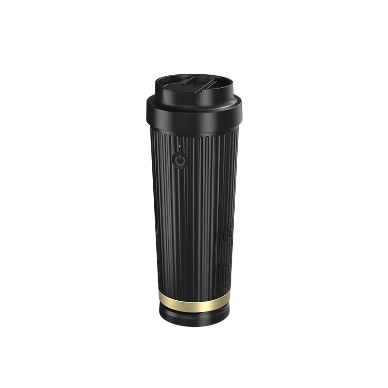 Cross - border new product, a dual - purpose car - mounted hot and cold cup that can quickly cool and heat. It's a portable intelligent hot - and - cold cup for direct drinking.