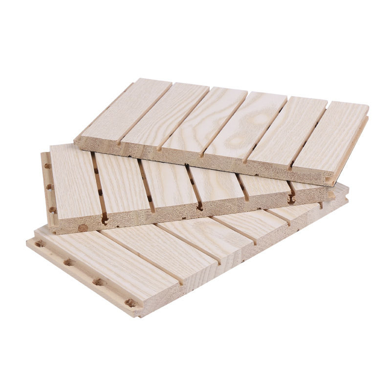 Customized wooden sound - absorbing board, Class A fire - proof ceramic - aluminum sound - insulating board, slotted - hole perforated sound - absorbing material for conference rooms, cinemas, KTVs