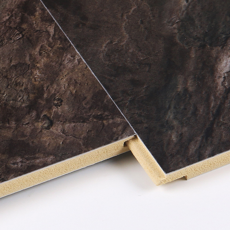 Wood veneer panel seamless wall panel for TV and sofa background wall decoration, bamboo-wood fiber wood grain environmentally friendly fireproof board