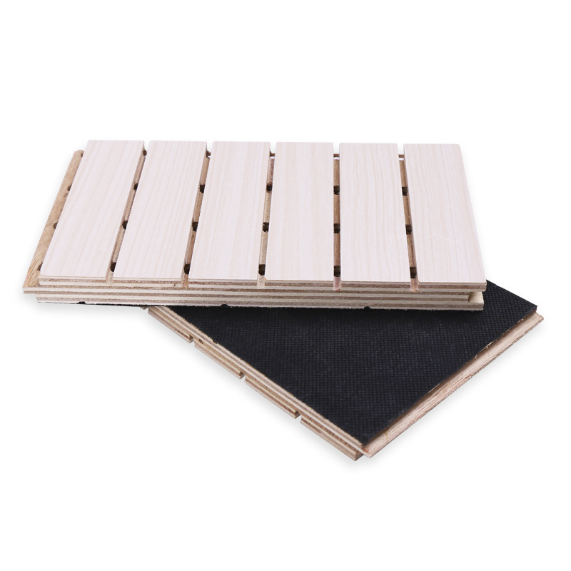 Customized wooden sound - absorbing board, Class A fire - proof ceramic - aluminum sound - insulating board, slotted - hole perforated sound - absorbing material for conference rooms, cinemas, KTVs