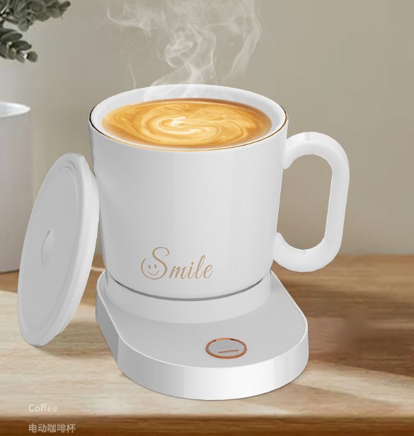 Luxury Ceramic Intelligent Stirring Mug – Quick Heating & Constant Temperature, Wireless Charging