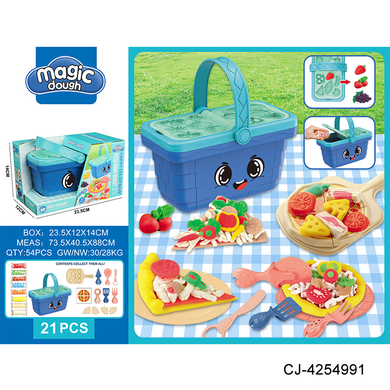 Kids Cartoon Clay Handbag Fruit Basket DIY Set