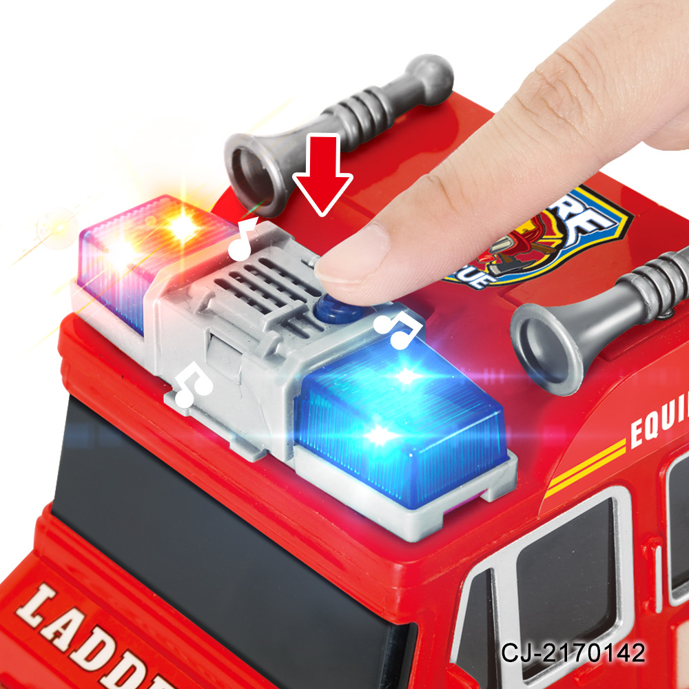 Kids Toy Fire Truck with Lights and Music