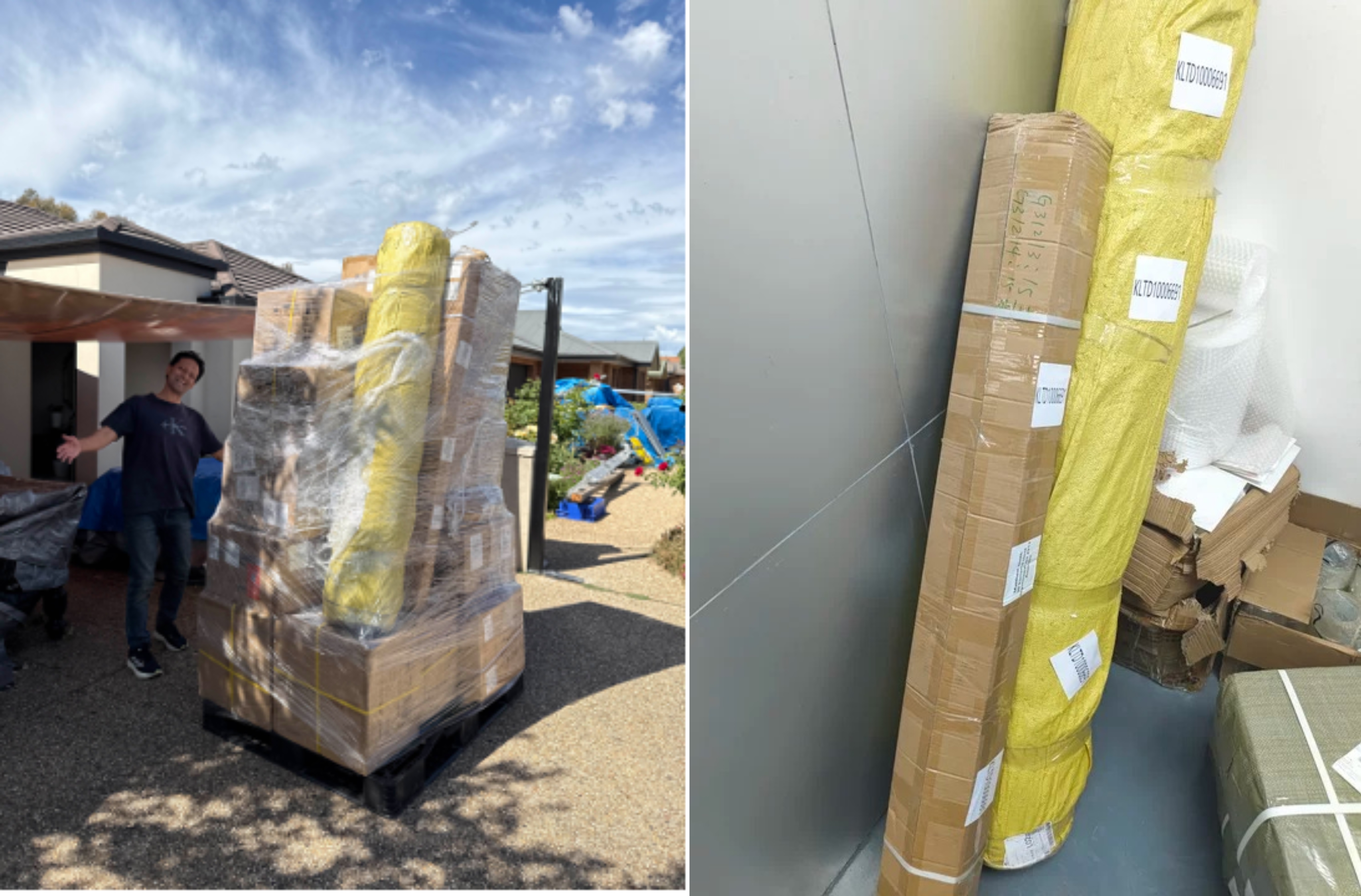 Customer Matthew receiving shipment