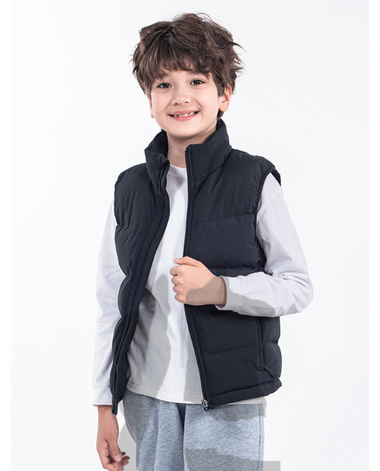 Black Sports Padded Vest Back View