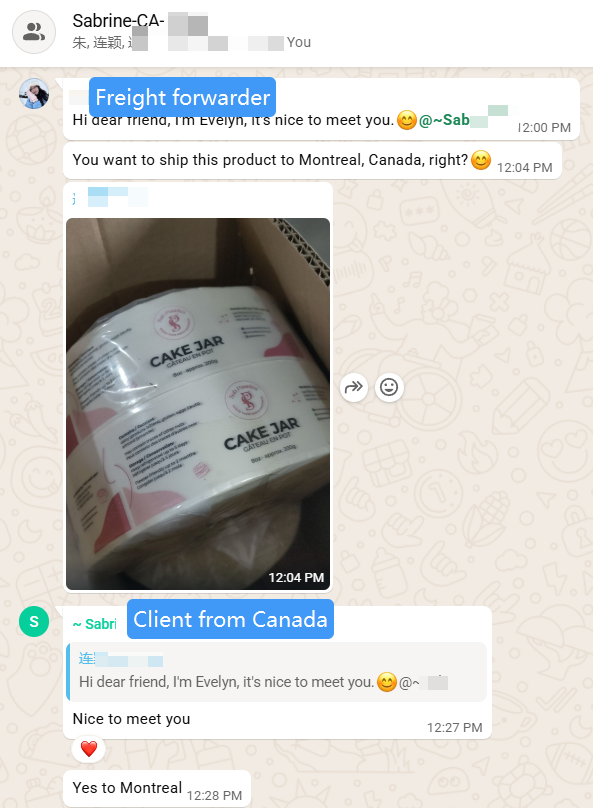 Inquiry from Canadian customer for China to Montreal shipping