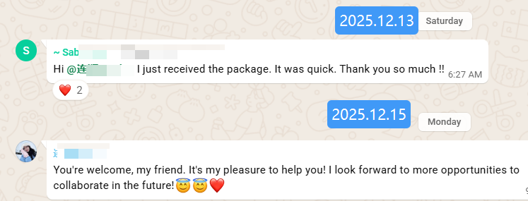 Successful delivery confirmation in Montreal