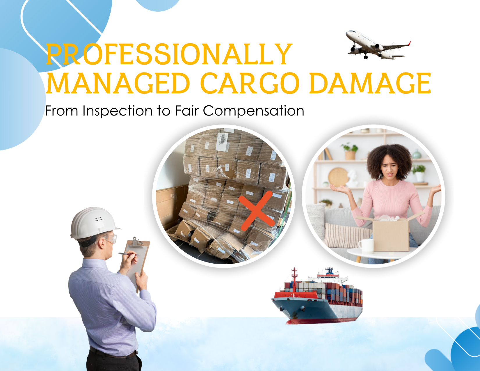 How a professional international logistics provider manages cargo damage claims effectively.