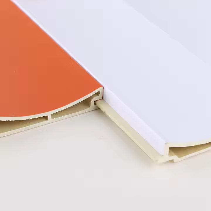 Simple bamboo-wood fiber grille panel background wall, wood veneer TV wall protection panel, wall decoration material, wave board