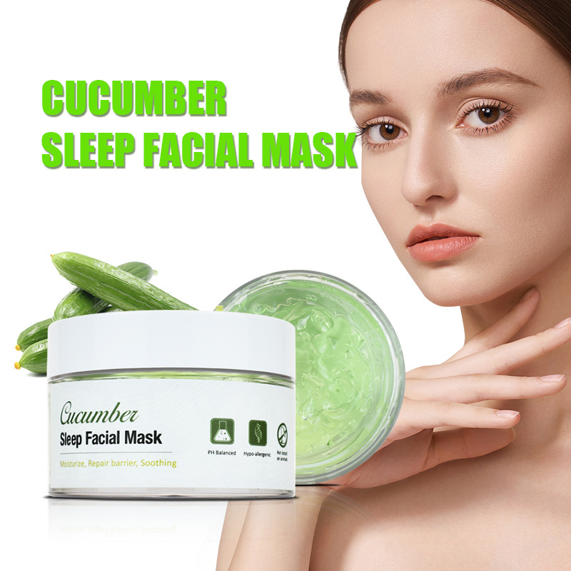 Sleeping moisturizing cream, face cream, brightens skin tone, reduces fine lines, facial moisturizer, collagen firming mask